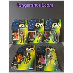 Star Wars - Power of the Force (POTF): LOT of 5 boxed-figures.